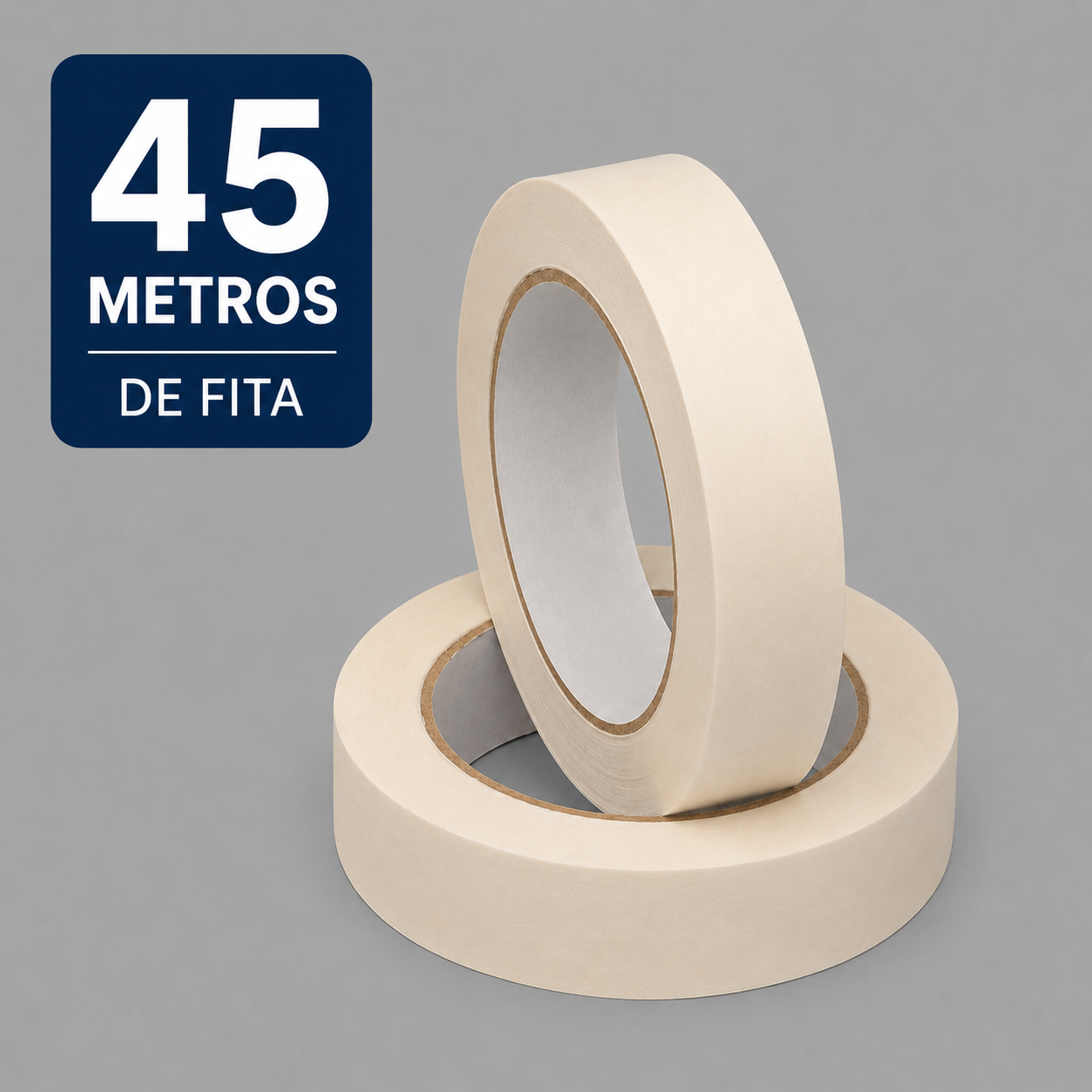 Miniatura 2 de Fita Crepe Branca 45 m