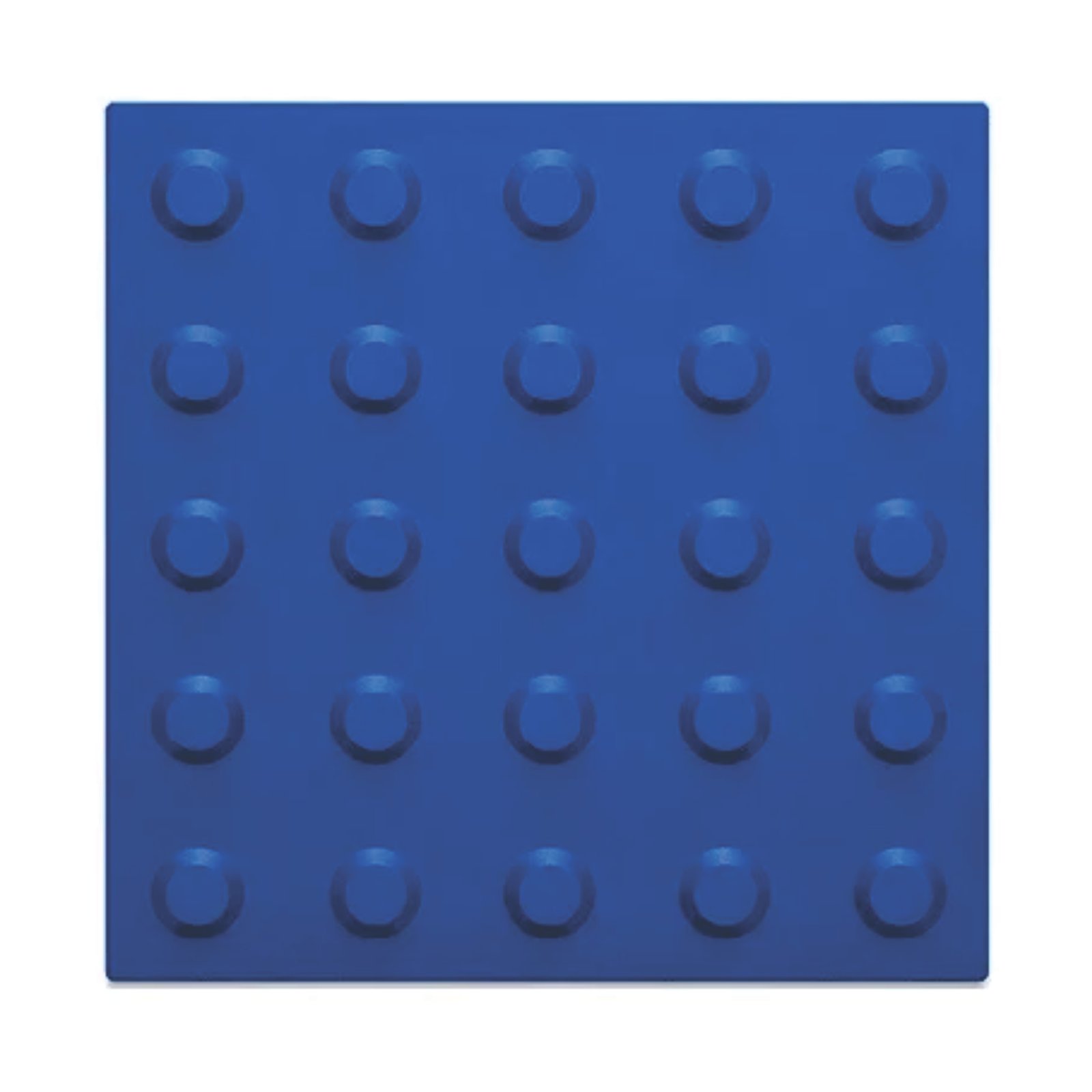 Piso Tátil Alerta Azul 250x250x5 TPE