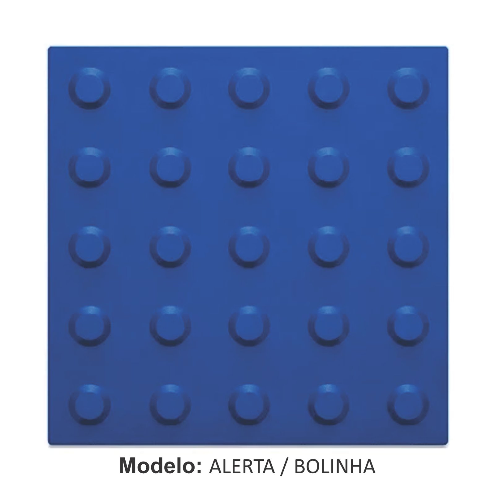 Miniatura 4 de Piso Tátil Alerta Azul 250x250x5 TPE