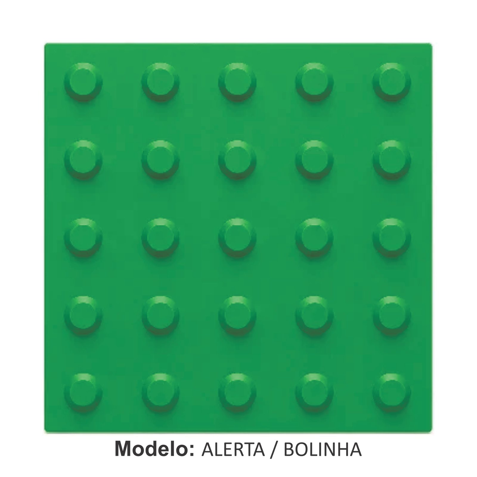 Miniatura 4 de Piso Tátil Alerta Verde 250x250x5 TPE