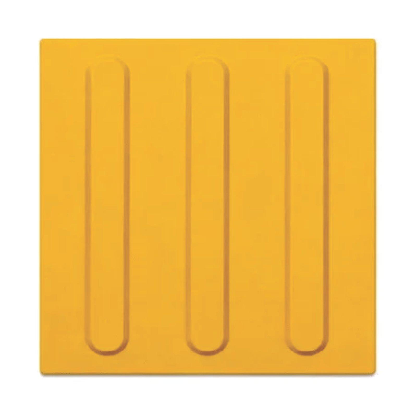 Piso Tátil Direcional Amarelo 250x250x5 TPE