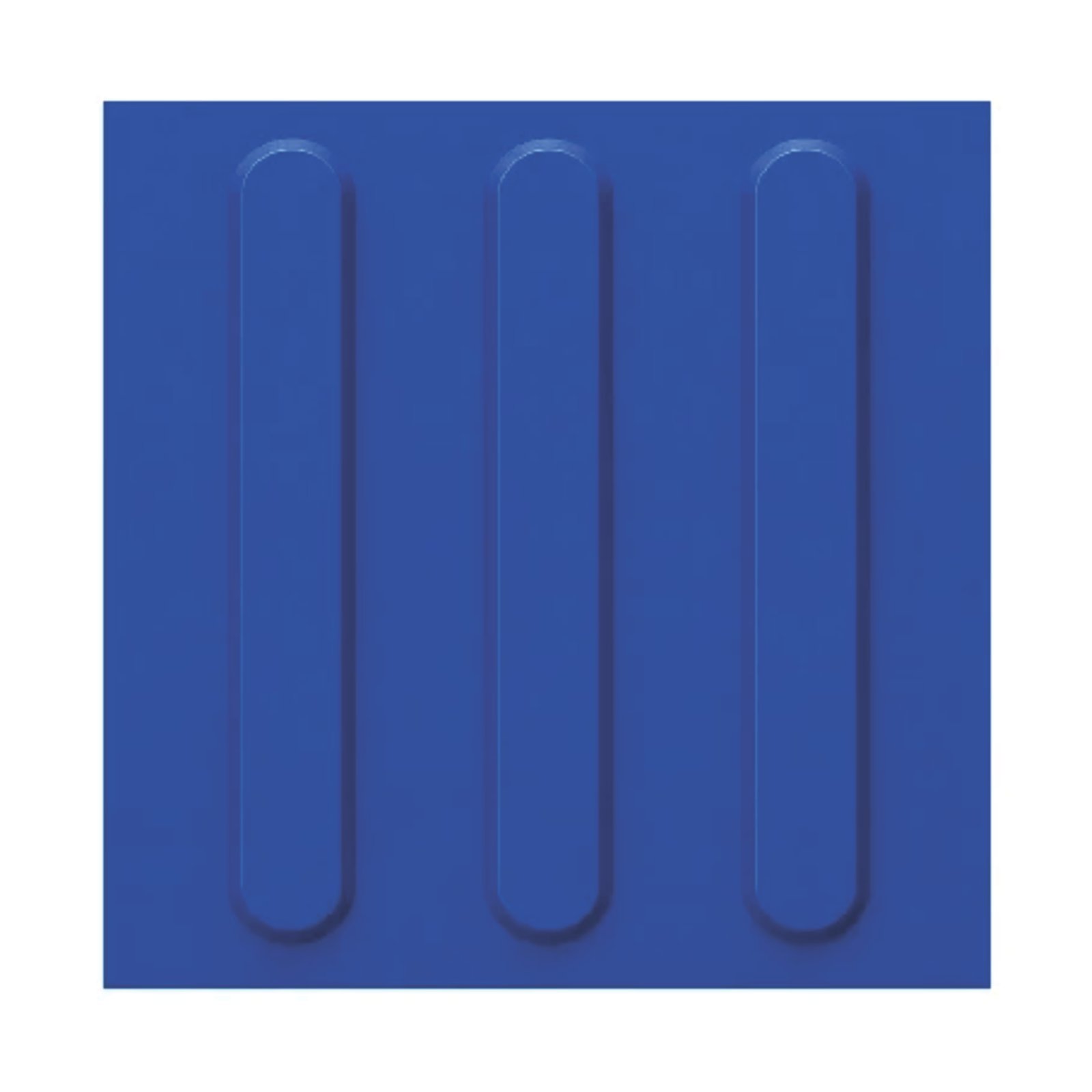Piso Tátil Direcional Azul 250x250x5 TPE