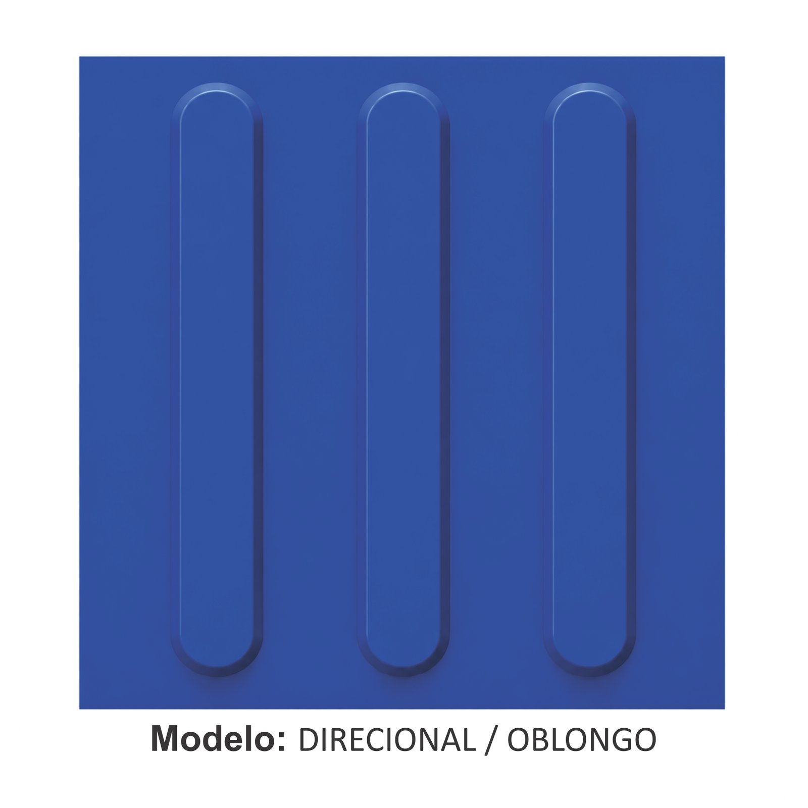 Miniatura 3 de Piso Tátil Direcional Azul 250x250x5 TPE