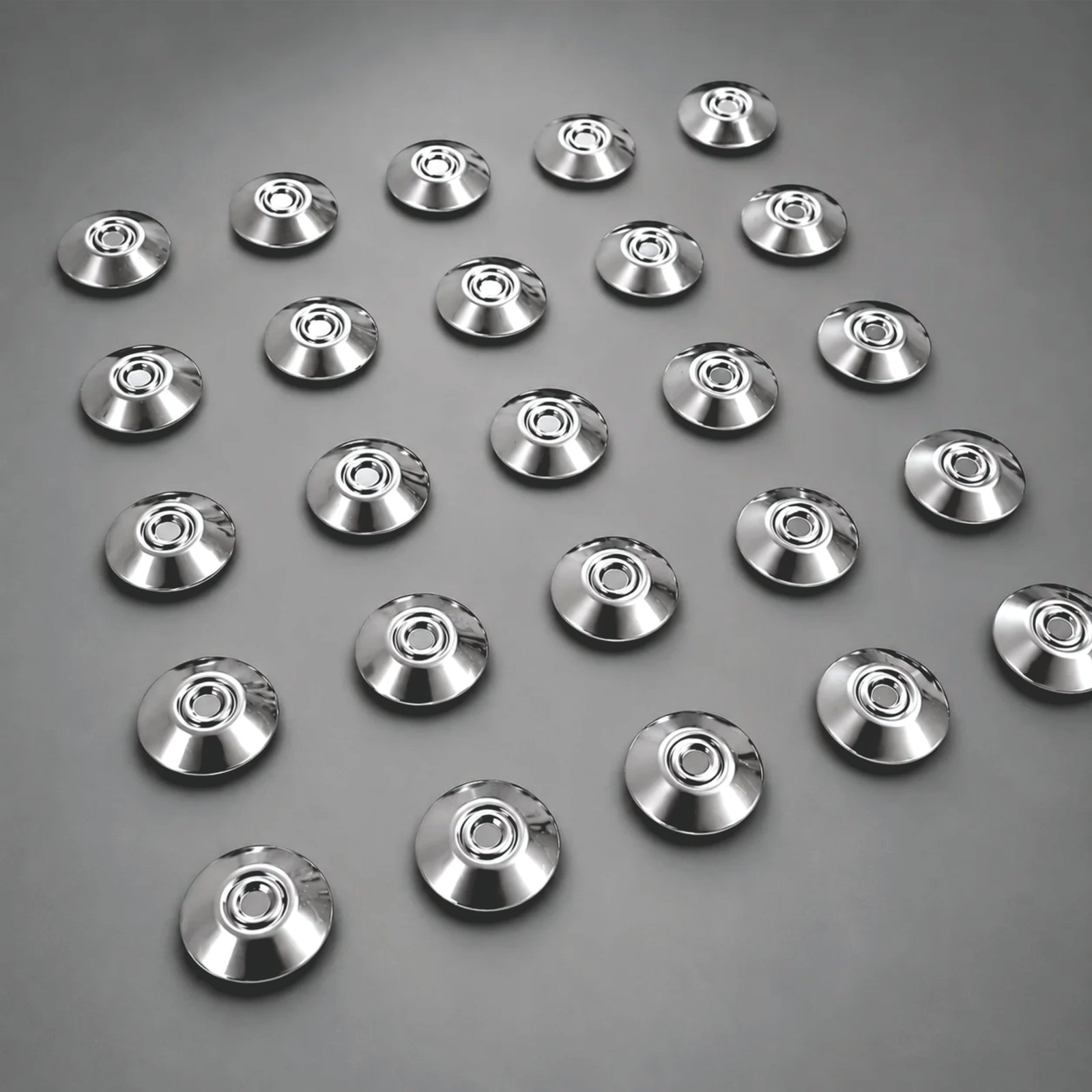 Elemento Tátil Alerta 28mm Inox Frisado Adesivado