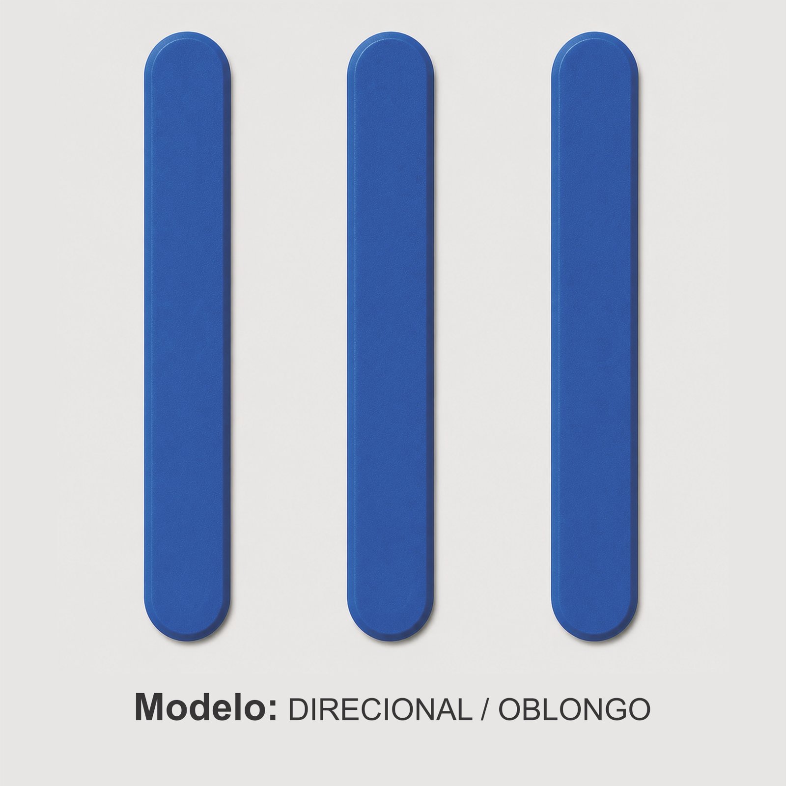 Miniatura 4 de Elemento Tátil Direcional 235mm Colorido Azul Adesivado