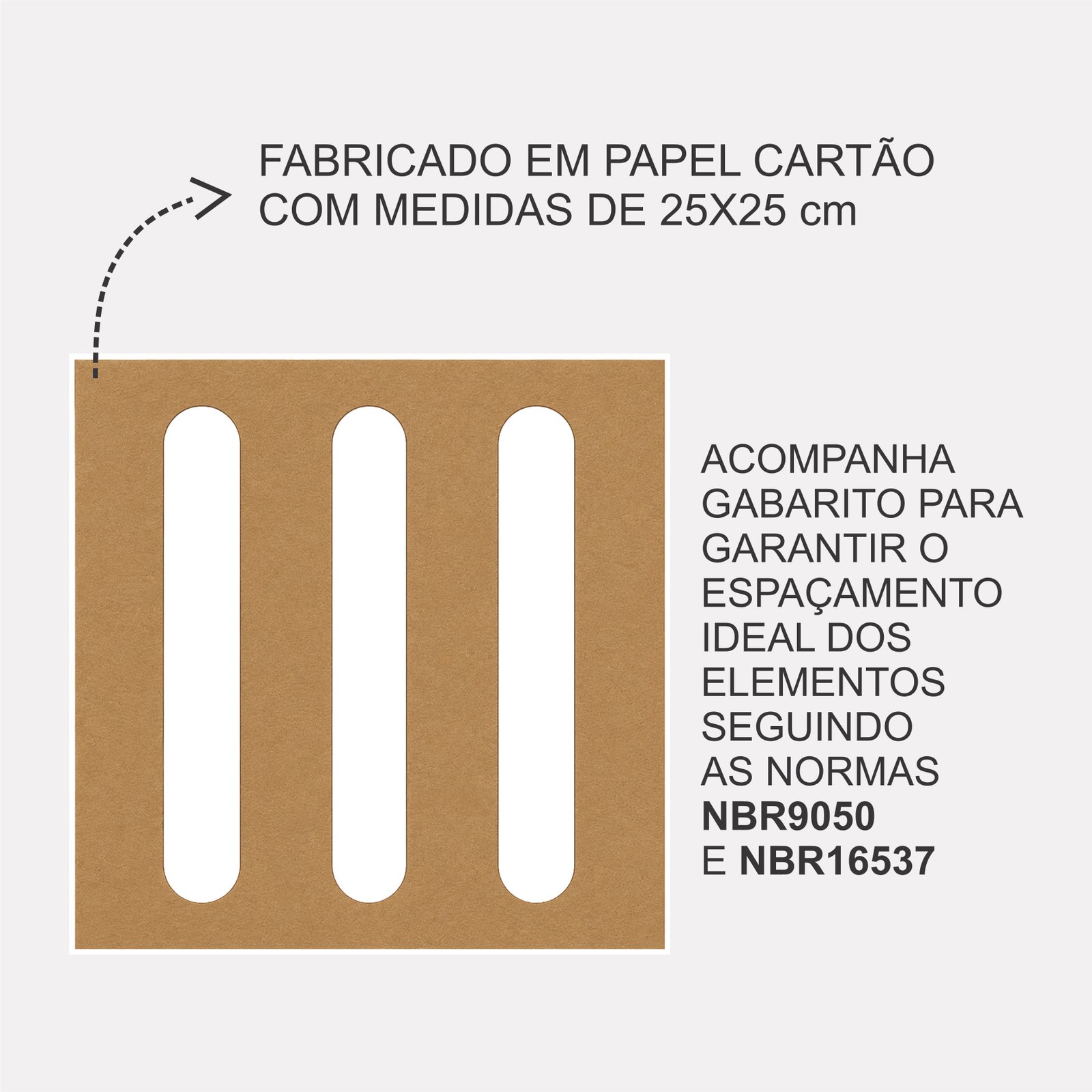 Miniatura 5 de Elemento Tátil Direcional 235mm Colorido Cinza Adesivado