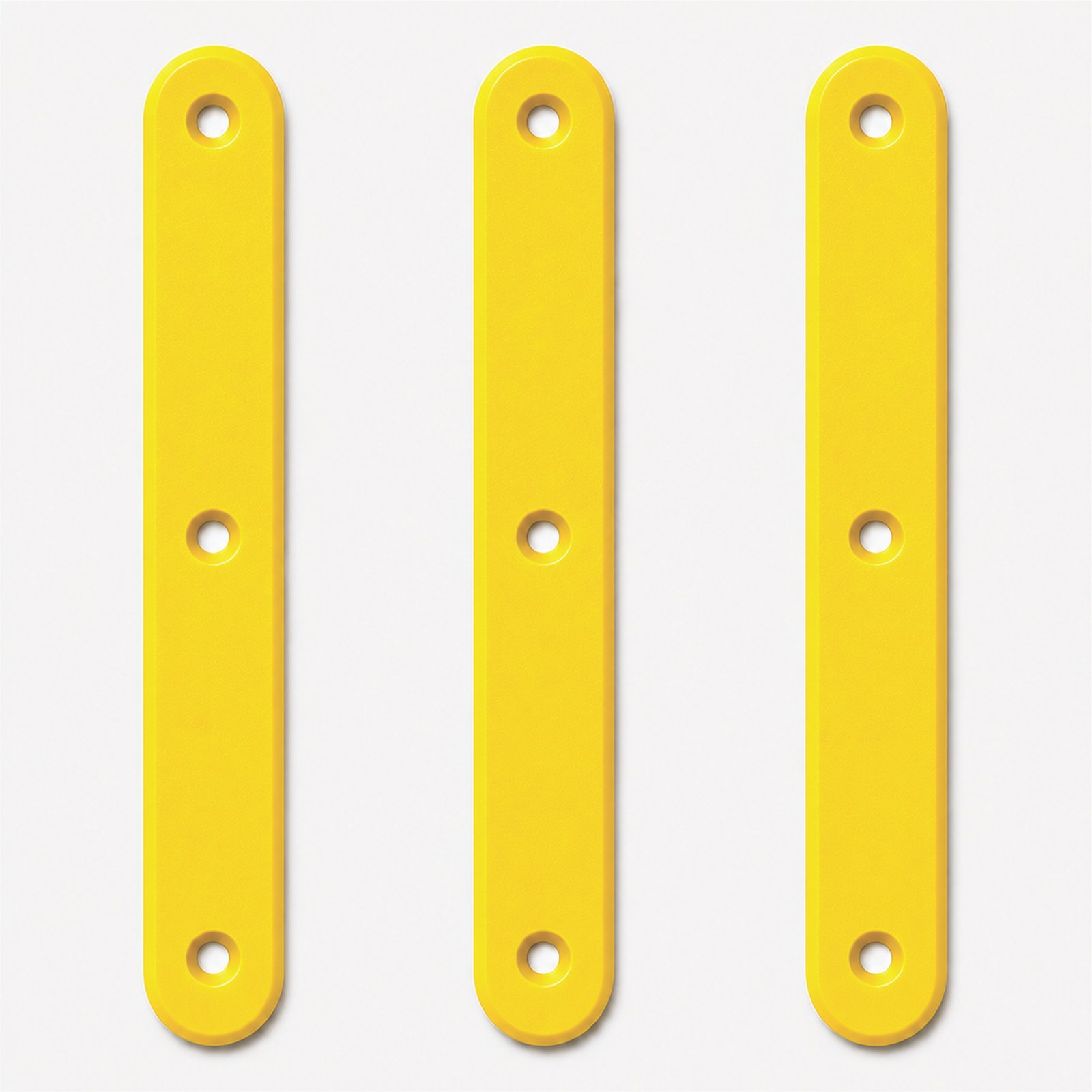 Elemento Tátil Direcional 235mm Colorido Amarelo Parafusado