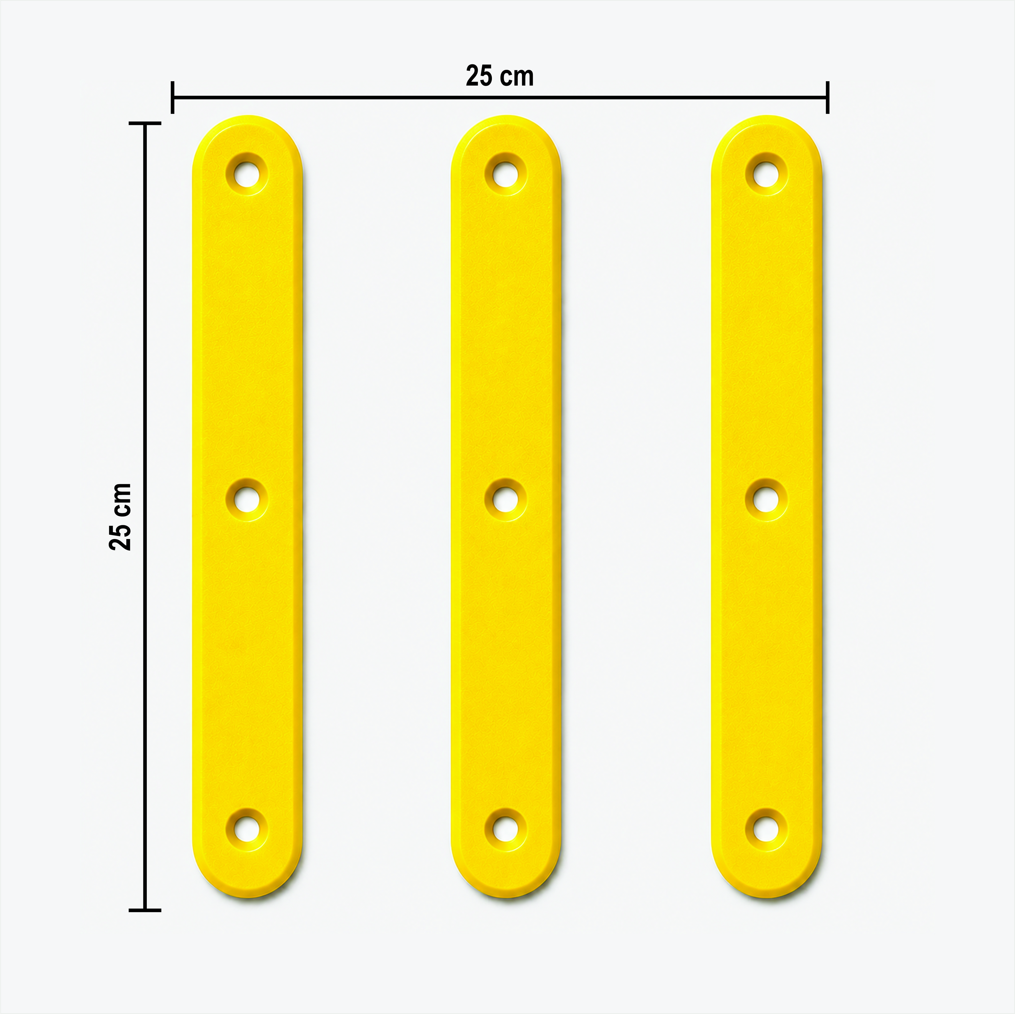 Miniatura 3 de Elemento Tátil Direcional 235mm Colorido Amarelo Parafusado