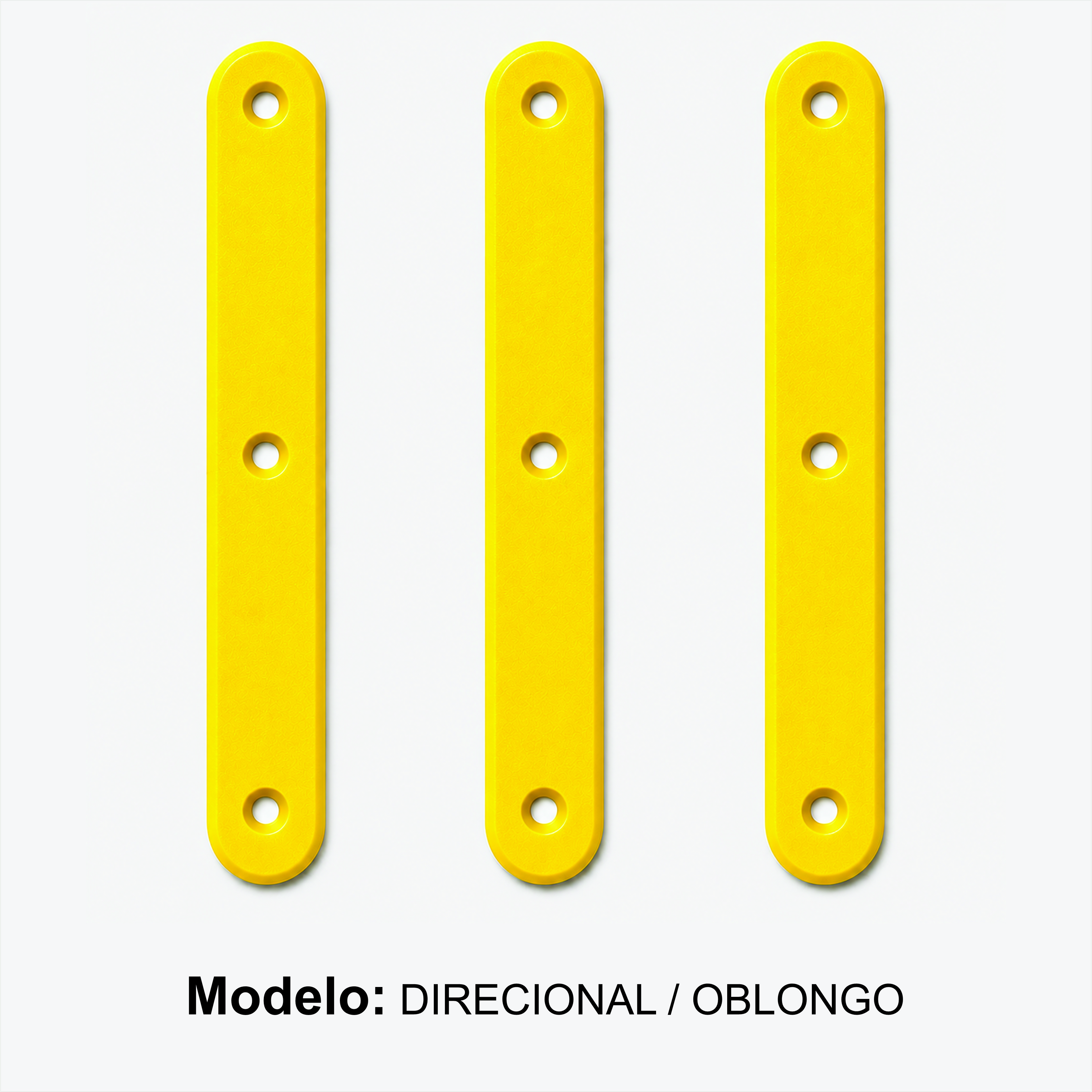 Miniatura 4 de Elemento Tátil Direcional 235mm Colorido Amarelo Parafusado
