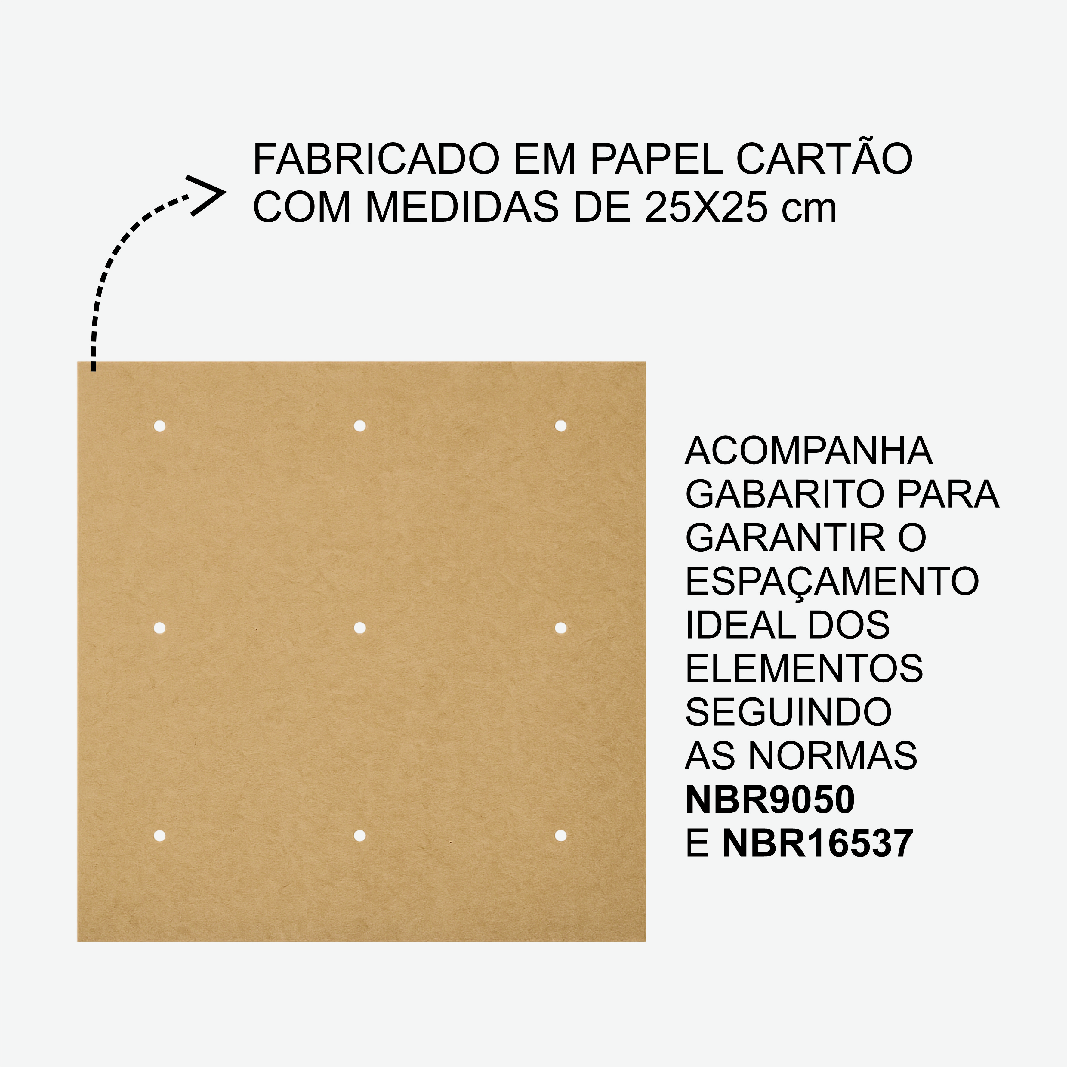 Miniatura 5 de Elemento Tátil Direcional 235mm Colorido Amarelo Parafusado