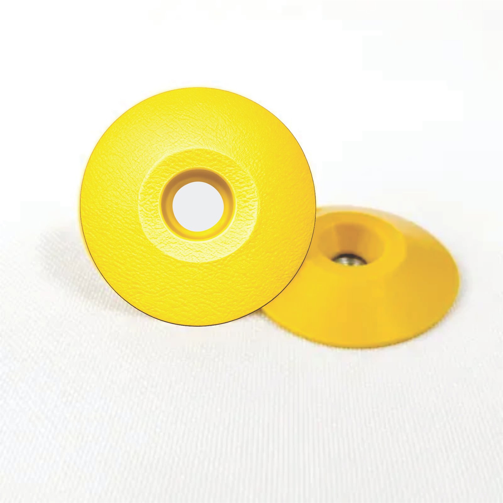 Miniatura 6 de Elemento Tátil Alerta 27mm Colorido Amarelo Parafusado