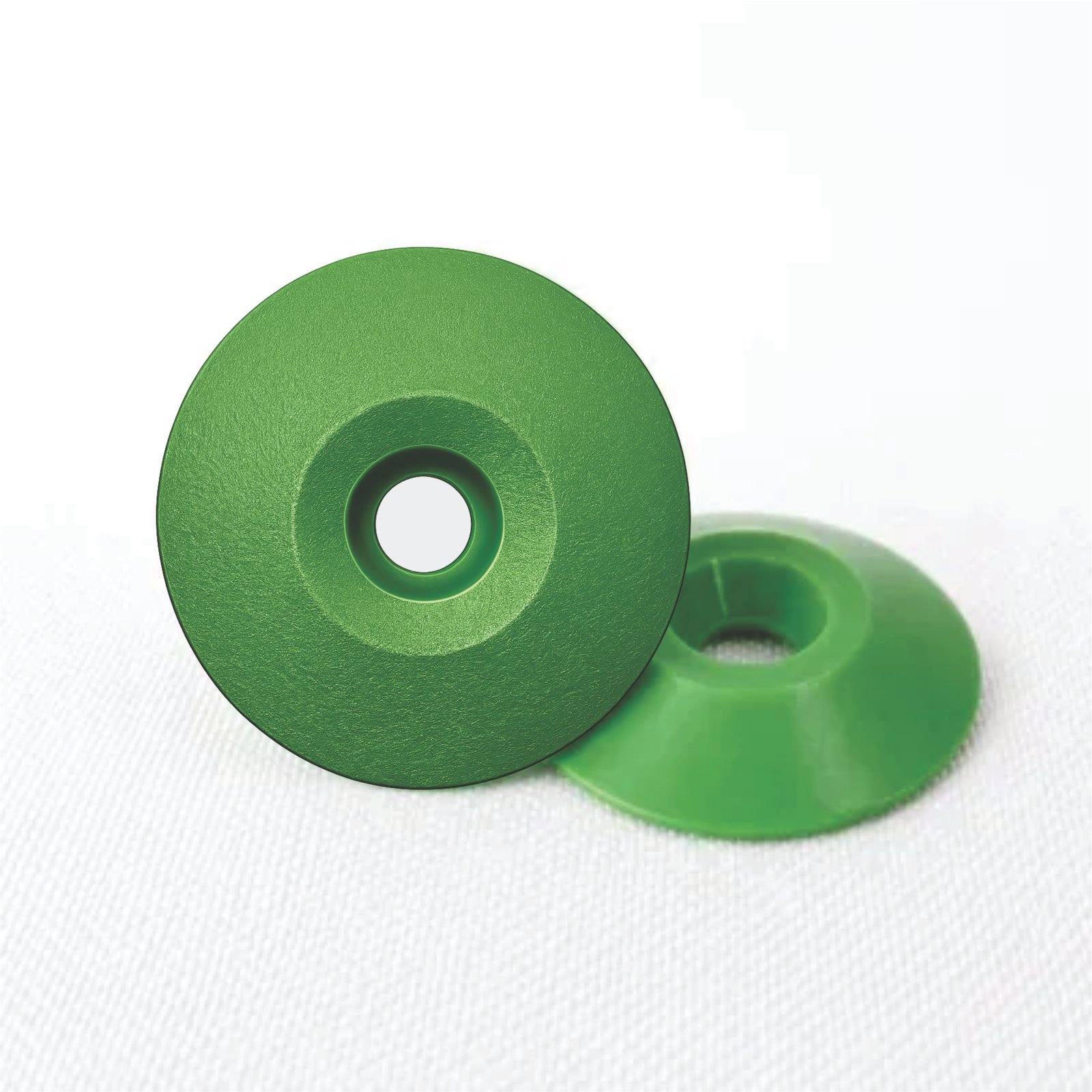 Miniatura 6 de Elemento Tátil Alerta 27mm Colorido Verde Parafusado