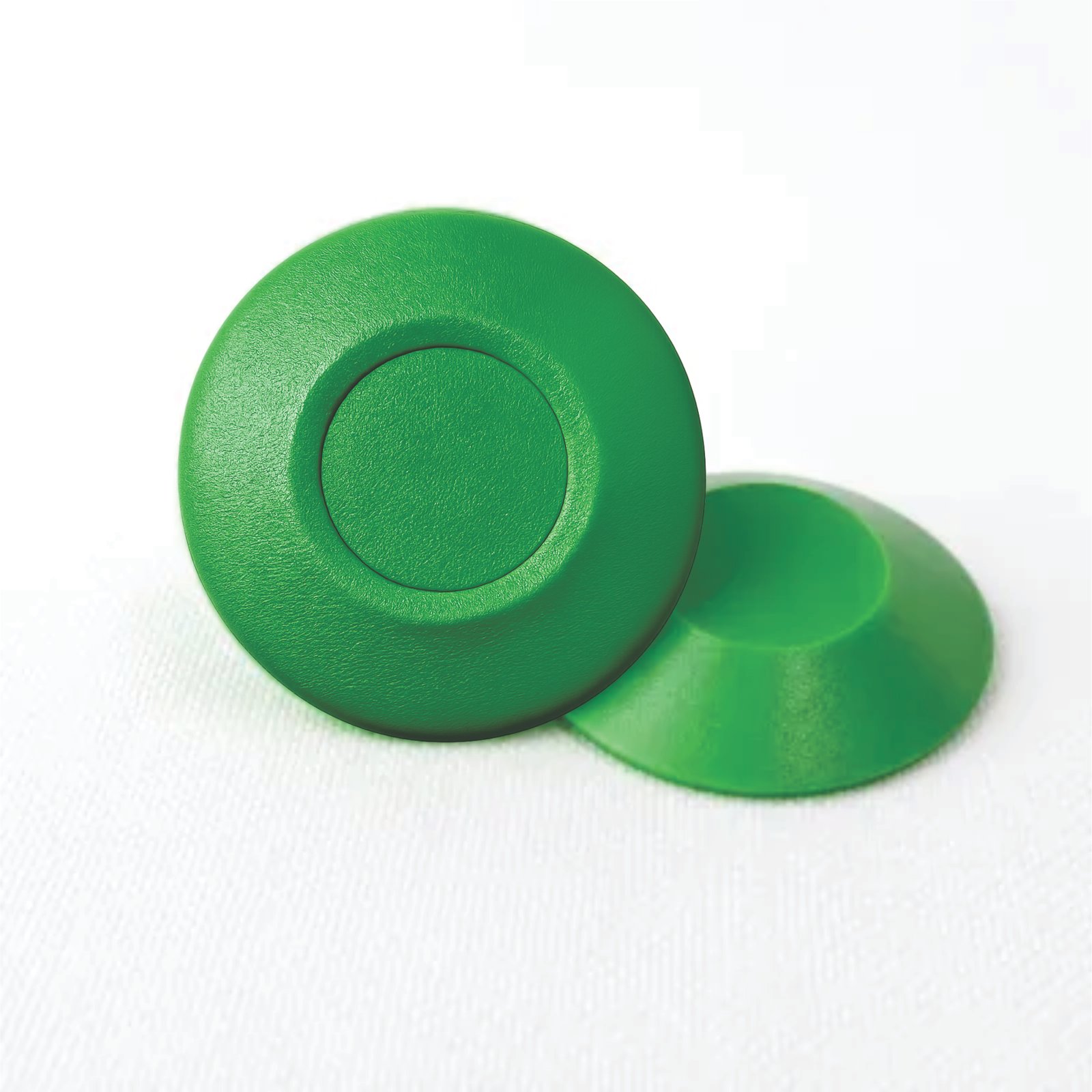Miniatura 6 de Elemento Tátil Alerta 27mm Colorido Verde Adesivado