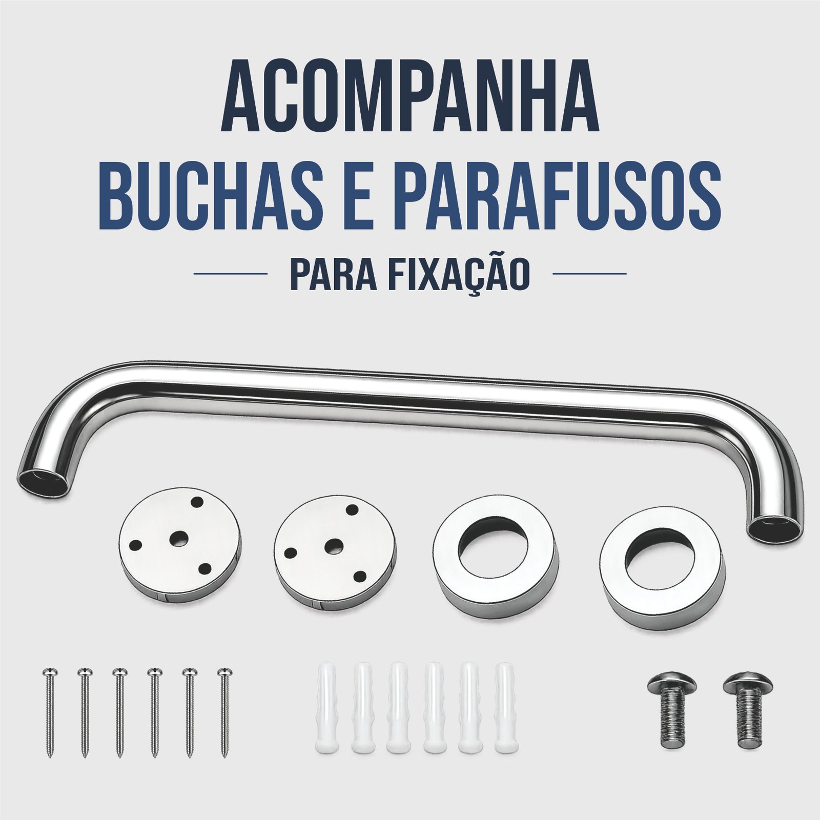 Miniatura 2 de Barra Apoio Reta  30 cm  - INOX 304