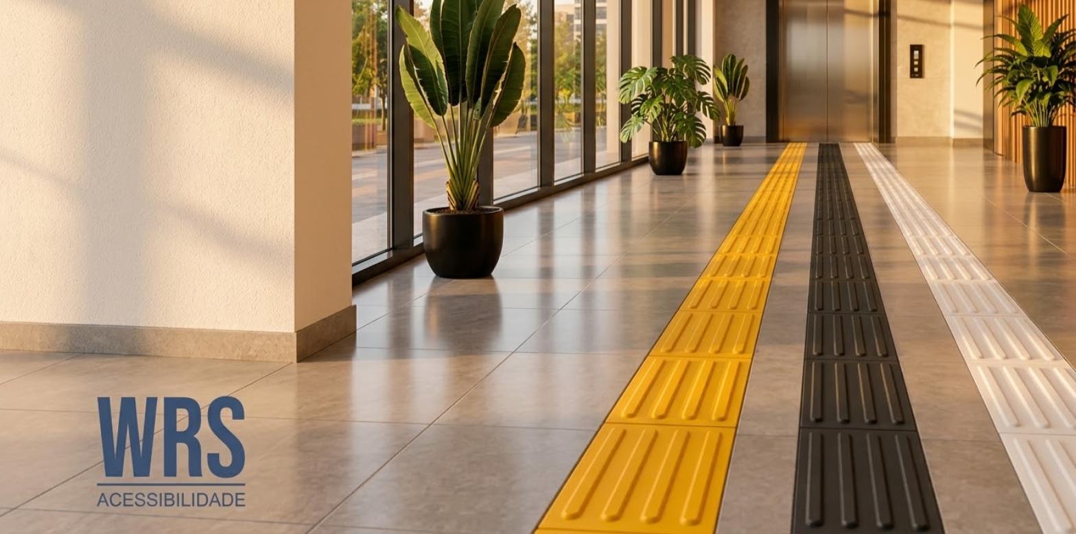 Contraste de luminância no piso tátil: o que a NBR 16537 exige e como garantir